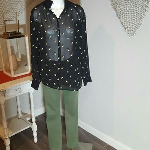 Cabi embroidered blouse